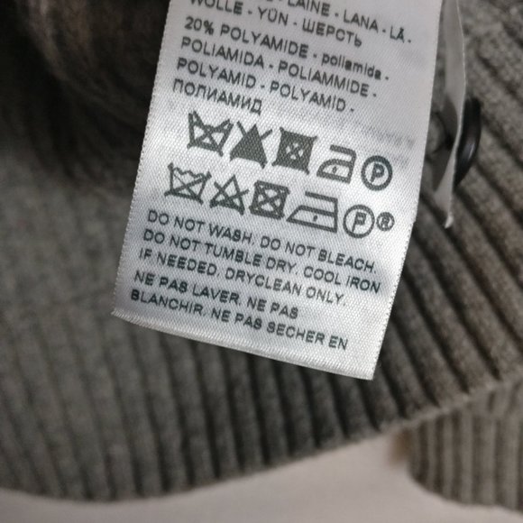 Classic Shawl Collar sweater gray long sleeve sweater size XL - Picture 10 of 10